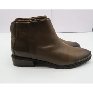 Sarto by Franco Sarto A-Nemi Olive Brown‎ Leather Ankle Boots Women 10M thumbnail 6