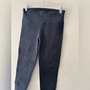 OFFLINE By Aerie Seamless Washed Rib High‎ Waisted Legging Blue 7/8 Length thumbnail 2