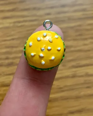 Cheeseburger Charm Pendant Yellow thumbnail 5