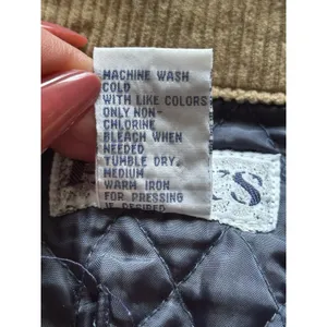 VTG HAIK’S Quilted Denim Jacket 2X USA Floral Patch Corduroy Collar Americana thumbnail 9