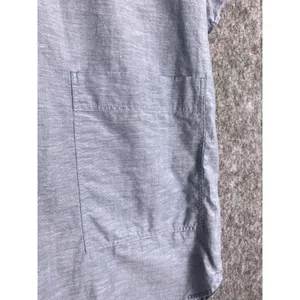 COS Minimalist Light Blue Tunic Top S Boxy Summer Cotton Blend Blouse‎ Pocket thumbnail 5