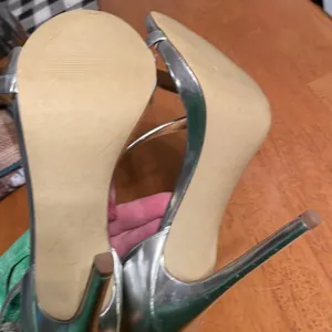 Steve Madden Silver stiletto strappy sandals thumbnail 7