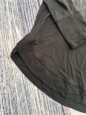 Athleta Mindset Modal Sweatshirt Black Long Sleeve Pullover Women’s thumbnail 4