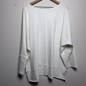 SPANX Women AirEssentials Crewneck‎ Tunic Sweater 3X Powder White Relaxed thumbnail 8