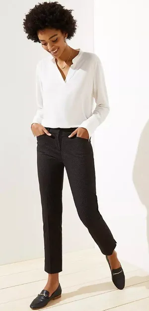 NWT Womens Size 10 10x26 1/2 Ann Taylor LOFT The Riviera Pant Cropped Marisa Fit thumbnail 1
