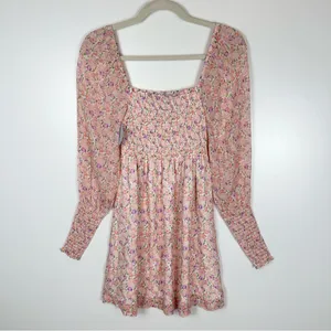 Hill House The Grace Nap Dress in Pink Multi Pansy thumbnail 5