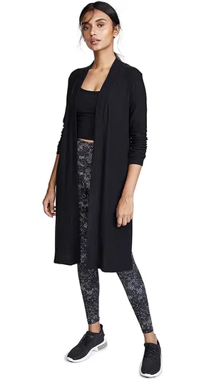 Beyond Yoga High Slits cozy fleece long duster cardigan size S small thumbnail 19