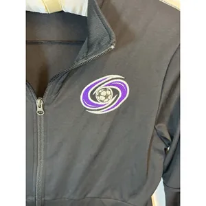 Nike Women’s M Black Dri-FIT Full Zip Soccer Track Jacket Embroidered Mock Neck thumbnail 7