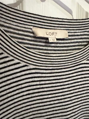 LOFT Women's Black & White Striped Long-Sleeve Tee thumbnail 3