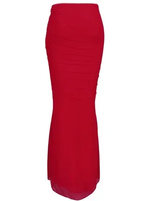 House of CB Cassidy Skirt Red Maxi thumbnail 4