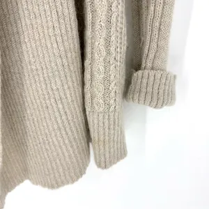 All Saints Galaxy Flex Mohair Wool Blend‎ Cardigan Open-Front Oatmeal Size 8 thumbnail 3