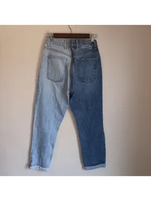 Revice Yin Yang Two-Tone Zipper Jeans - Size 27 thumbnail 6
