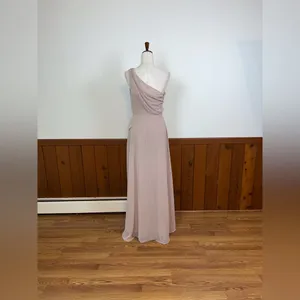 Birdy Grey Beautiful New Kira Taupe Chiffon Gown! thumbnail 8