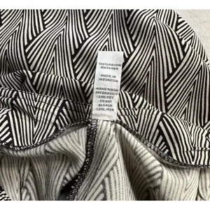 Valija wide-leg trousers, size 6, cream/black, viscose, geometric print. thumbnail 15