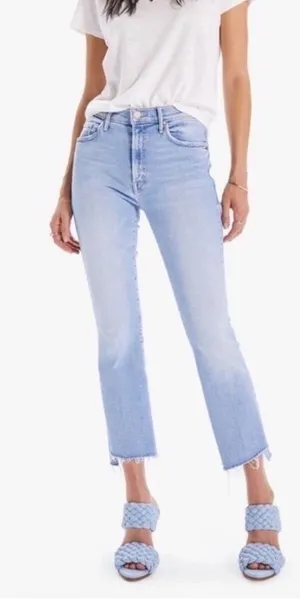 Mother the Insider Crop Step Fray Jeans in Limited Edition Size 31 thumbnail 1