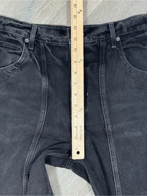 Free People Olsen Cuffed Barrel Jeans Black 28 Baggy Streetwear High Rise Grunge thumbnail 14