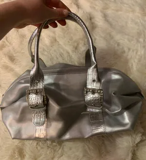 Grey Bedazzled Purse Gray thumbnail 1