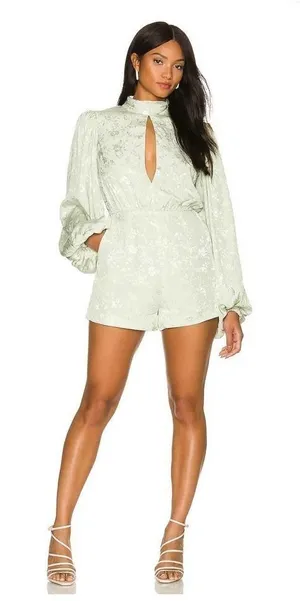 Lovers and Friends Jade‎ Green Romper (NWT) thumbnail 1