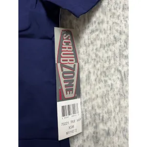 Scrubzone by Landau‎ True Navy V-Neck Medical Scrub Top XSM 70221 NWT thumbnail 3