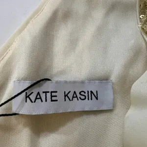 NWT Kate Kasin Gold Sequin V-Neck Formal Maxi Gown Dress Size XS US 2 thumbnail 13