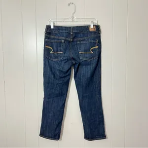 American Eagle Artist Crop Jeans Womens 6R Blue Denim Mid Rise thumbnail 5