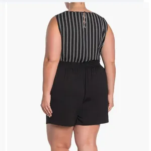 DR2 Elastic Tie Waist Pull-On Shorts in Black thumbnail 2