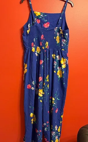Old Navy Vibrant Floral Jumpsuit thumbnail 3
