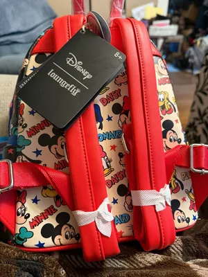 Disney Loungefly Mickey and Friends Classic Character Mini Backpack and Ear Head thumbnail 2