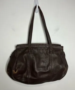 J. Jill brown leather shoulder bag medium‎ size 12.75” x 11” thumbnail 1