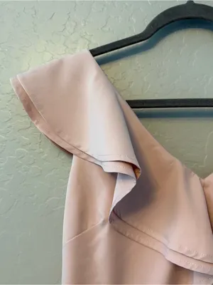 Lulus Divine Darling Light Pink Ruffled Skater Dress size large thumbnail 6