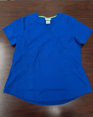 Scrubstar Electric Blue Scrub Top Size Small thumbnail 1