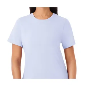 Members Mark Womens Tee Blue Size XS Glacier Short Sleeve Crewneck Classicwear thumbnail 4