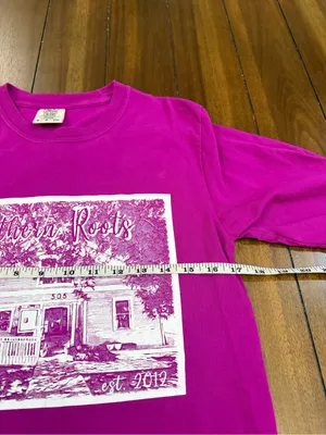Comfort Colors Southern Roots Long Sleeve Graphic Tee Magenta Size Small thumbnail 4