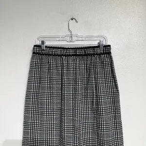 Free People Black Combo Penelope Gingham Midi Skirt Sz M NWT thumbnail 7