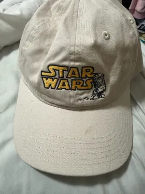 Vintage Star Wars R2-D2 Embroidered Beige Dad Hat Adjustable Cap thumbnail 1