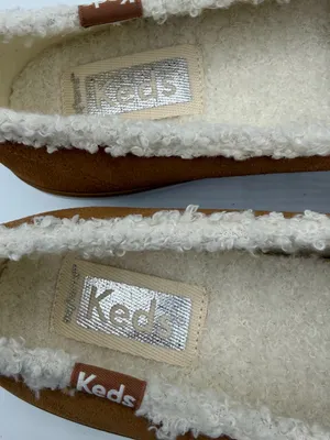Keds Double Decker Shearling Slip On Suede Cognac Sneakers Women’s 6 thumbnail 7
