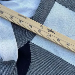 J. Jill size M Colton mock turtleneck big checked sweater. thumbnail 4