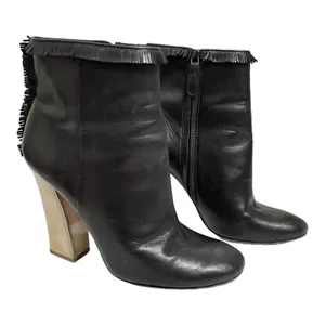 TORY BURCH Bandelier Fringed Leather‎ Ankle Boots size 8 $525 thumbnail 1