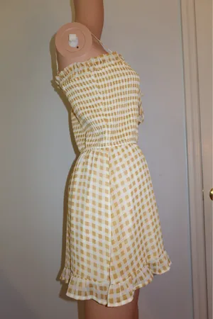 Altar'd State Checkered Romper thumbnail 2