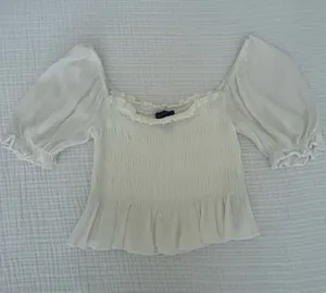 Forever 21 White Blouse thumbnail 1
