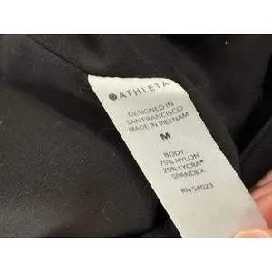 Athleta Elation Capri Leggings Womens Medium‎ Black High Rise Yoga Workout 19in thumbnail 6