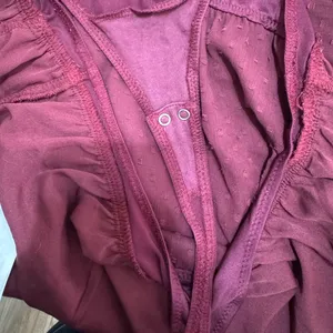 Abercrombie & Fitch Maroon Bodysuit (XS) thumbnail 4