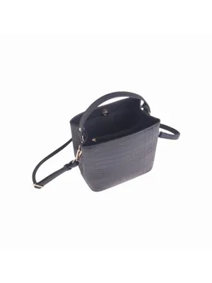 AOTA Elena Croc Bucket Convertible Bag, NWT thumbnail 6