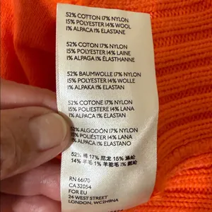 Free People Womens Snow Drop Cardigan in orange knit Small thumbnail 13