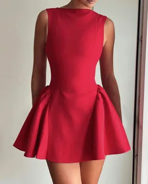 Red low back dress Size XS thumbnail 2