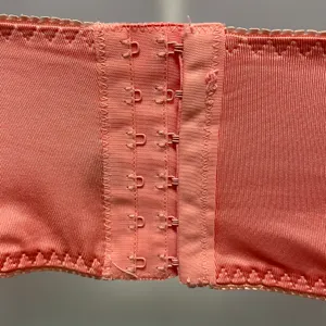 Black Fuchsia Peach Colored Lace Bra With 6 Rows Of Claps Size 34B thumbnail 7