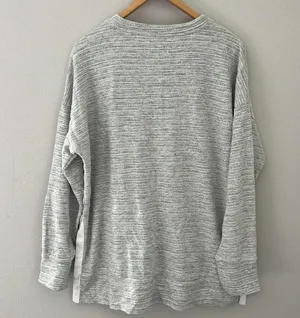 Aerie Drop Sleeve Heather Gray Sweater | Size Medium thumbnail 6
