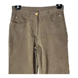 Obermeyer‎ Vintage Ski Pants Women 8 Brown Olive Faux Suede Cortina Gorpcore thumbnail 3