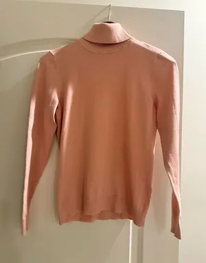 Calvin Klein Pink Turtleneck Sweater thumbnail 1