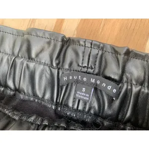 Haute Monde S Faux Leather Belted Mini‎ Skirt in Black Small Biker Goth Summer thumbnail 5